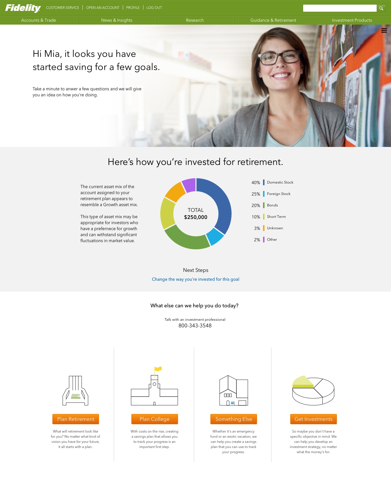 Fidelity P&G Redesign